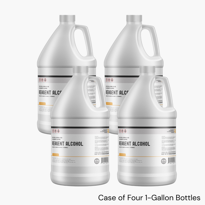 REAGENT ALCOHOL - SDA 3C 200 Proof, CASE OF 4 BY 1 GALLON BOTTLES. FREE SHIPPING